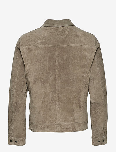 Jofama Ben Suede Shirt Jacket (Khaki 