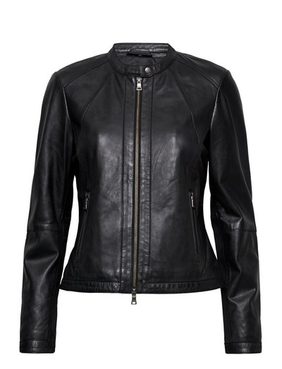 Jofama Helny Classic Leather Jacket - Leather jackets | Boozt.com