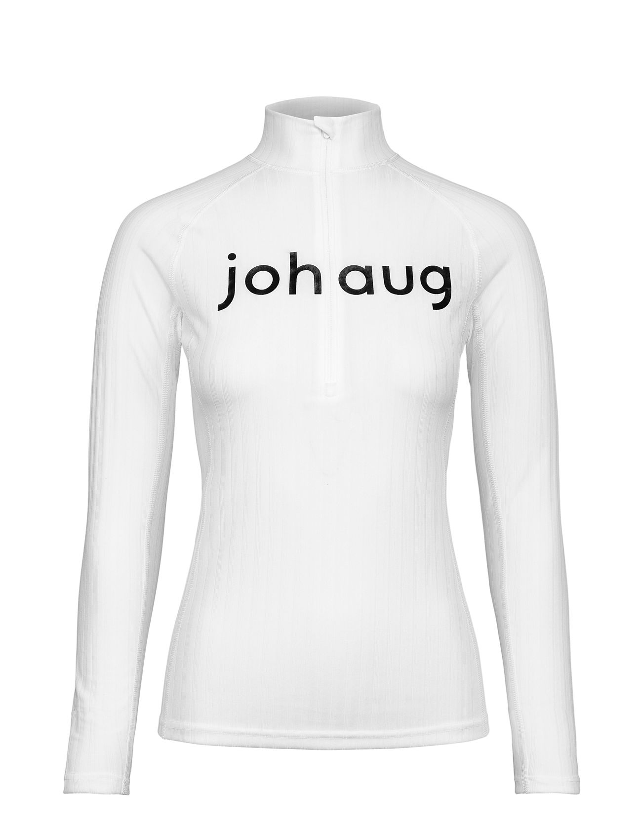 JOHAUG Rib Tech Half Zip Weiß - M - Damen