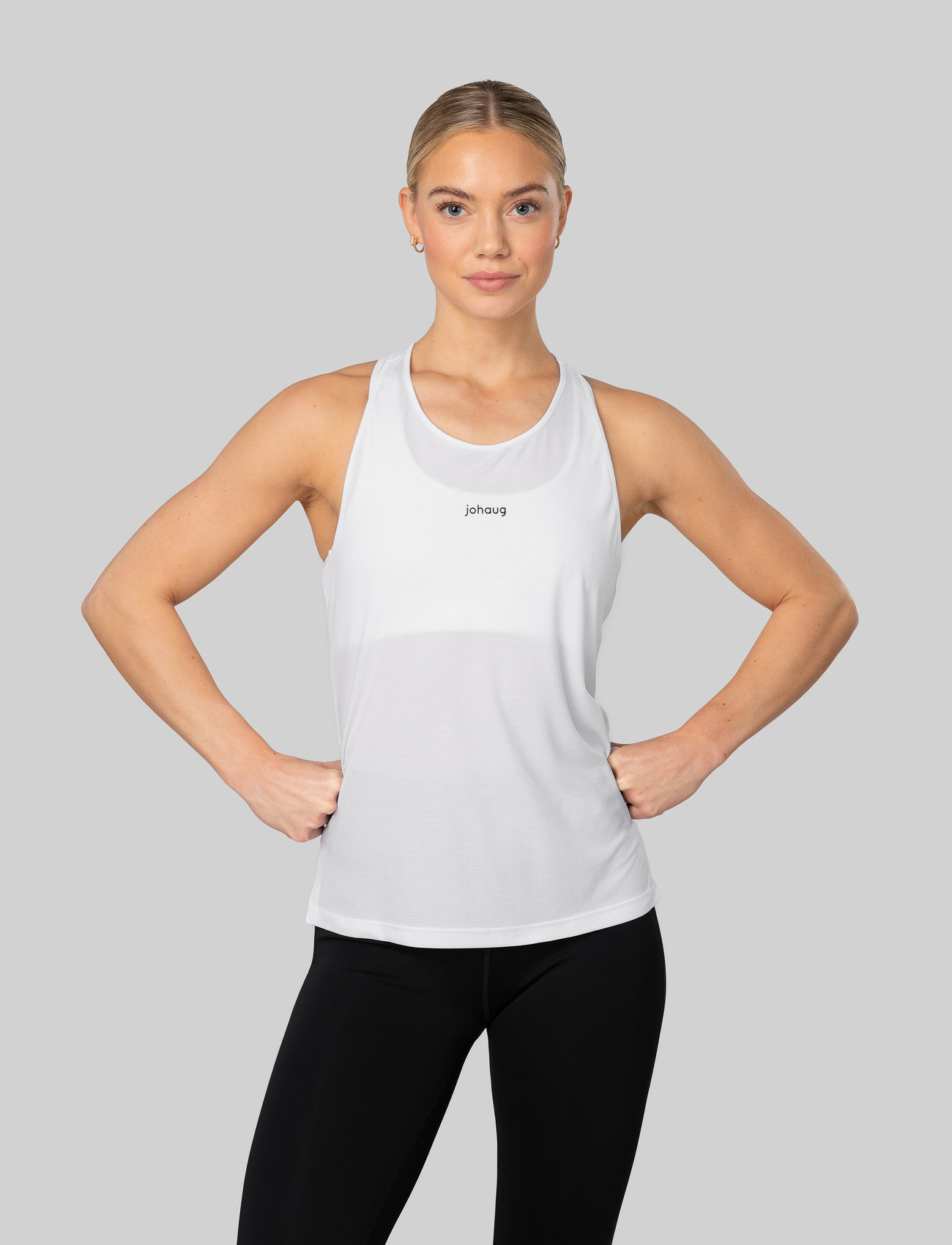 Johaug Discipline Singlet, XL, White, T-Shirts & Toppe > Uden Ærmer, Dame