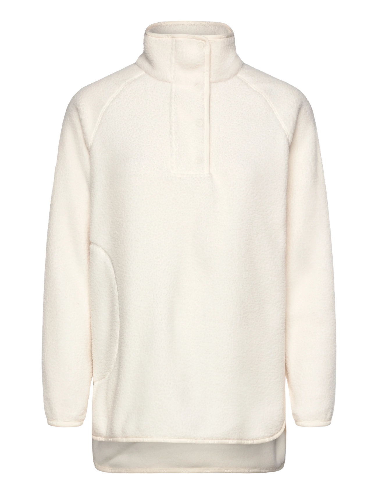 Johaug Fusion Pile Oversized Henley, XL, Cream, Sport Clothing > Sport Fleeces & Midlayers, Dame