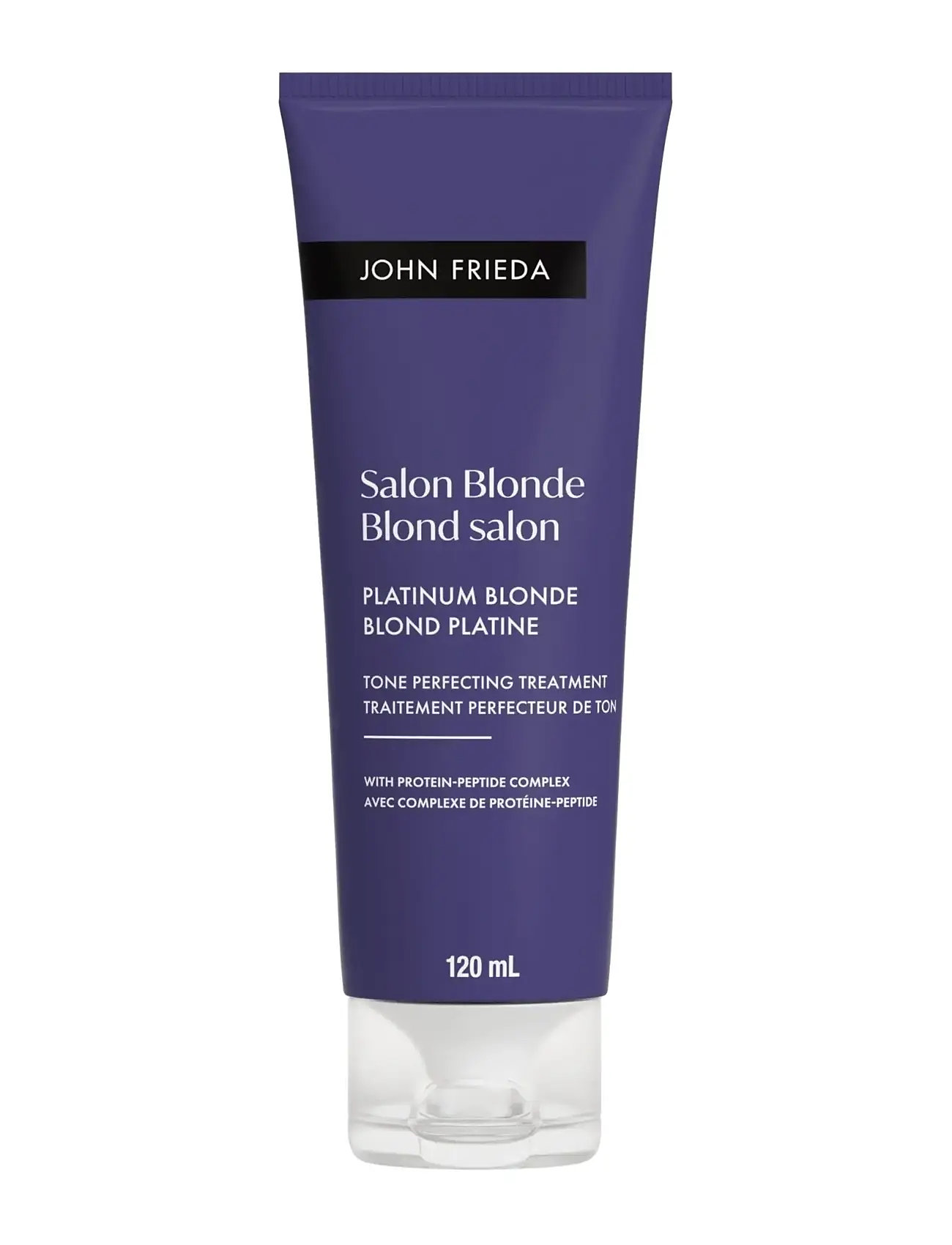 John Frieda Salon Blonde Tone Perfecting Treatment Platinum Blonde 120 ml, 120 ml, Nude, Pleje > Hårmasker, Dame