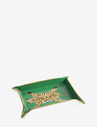 Tiger Valet Tray - dekorative platter & skåle - green