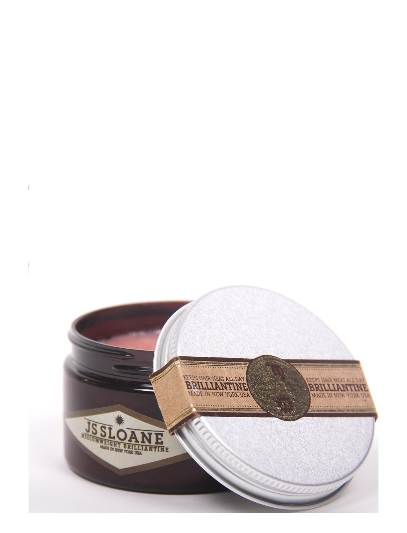 JS Sloane Mediumweight Brilliantine, 118 ml, Nude, Styling > Pomade, Herre