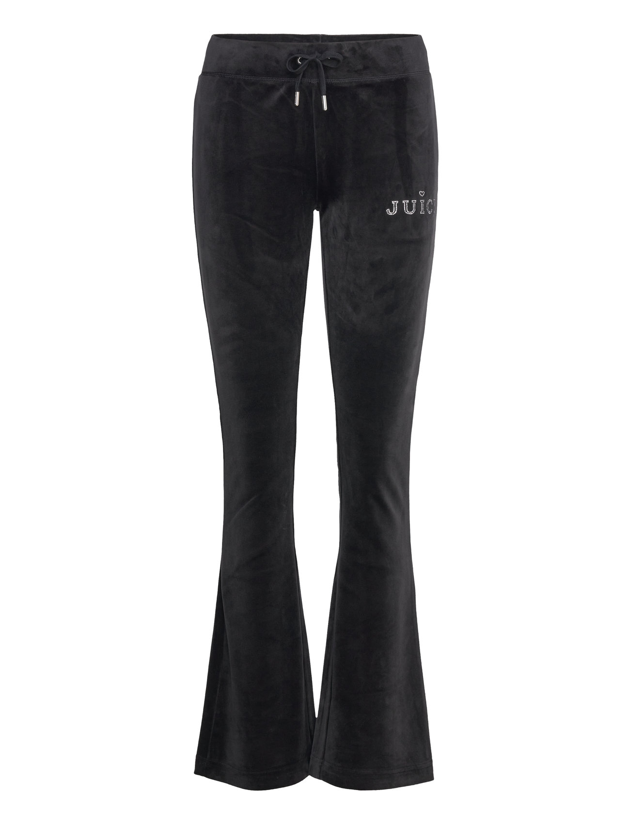 Juicy Couture Lisa Regal Velour Straight Leg Track Pant Svart