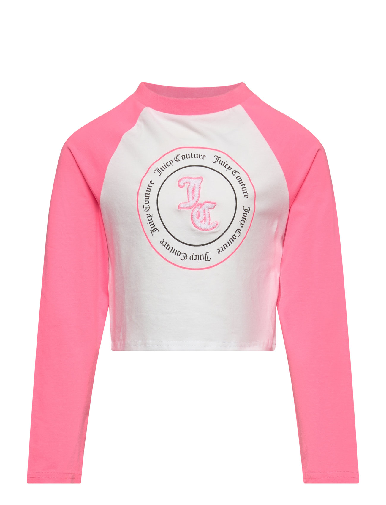 Juicy Couture Raglan Colour Block Ls Tee Rosa