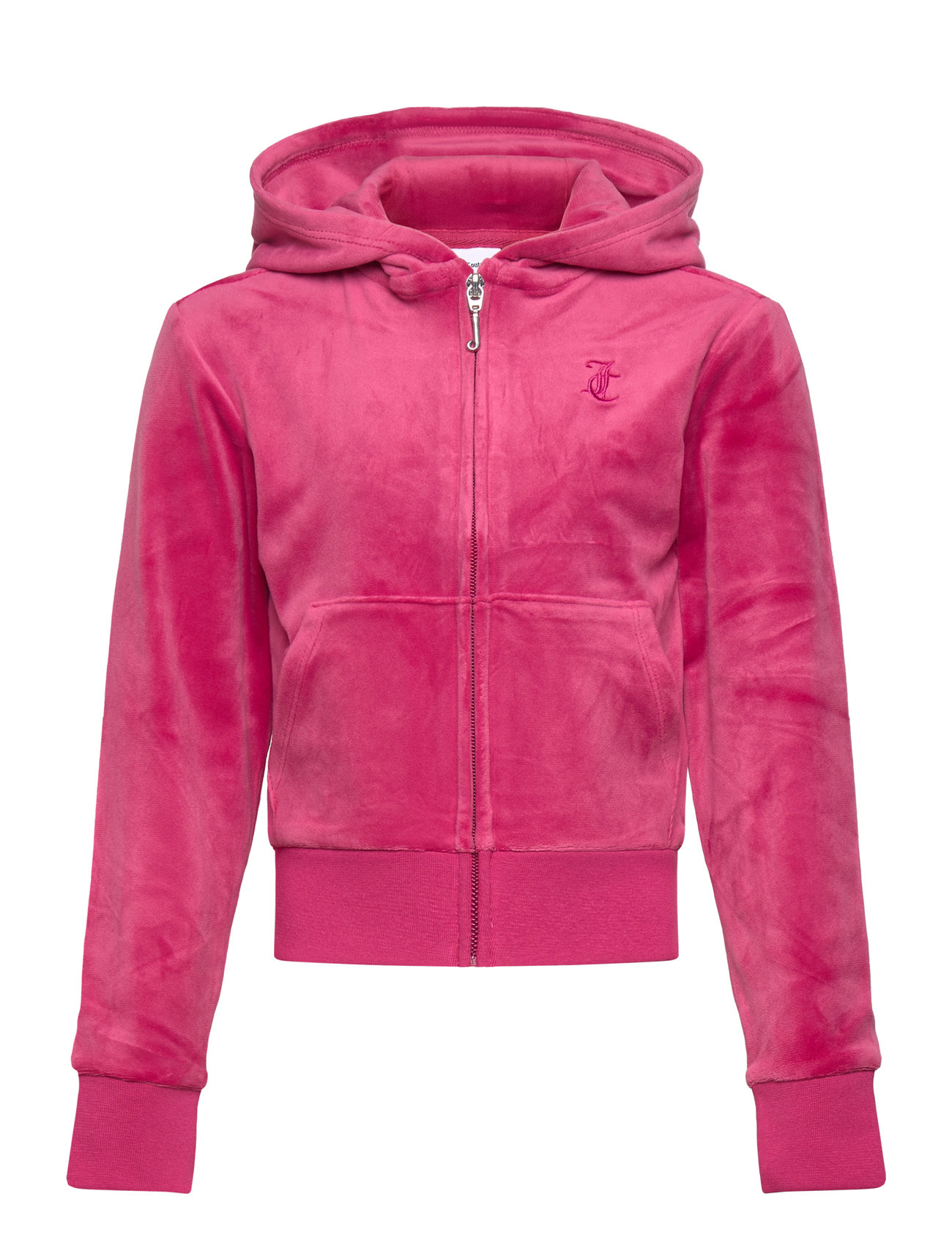 Juicy Couture Tonal Zip Through Hoodie Rosa