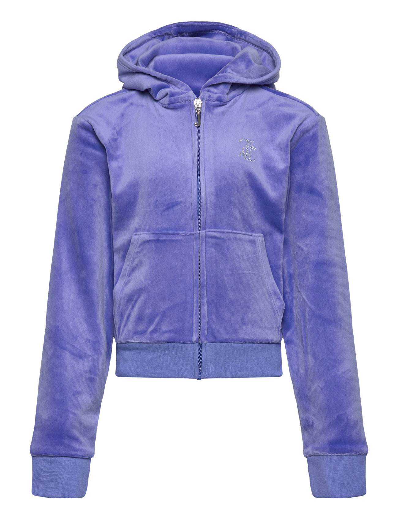 Juicy Couture Diamante Zip Through Hoodie Lila