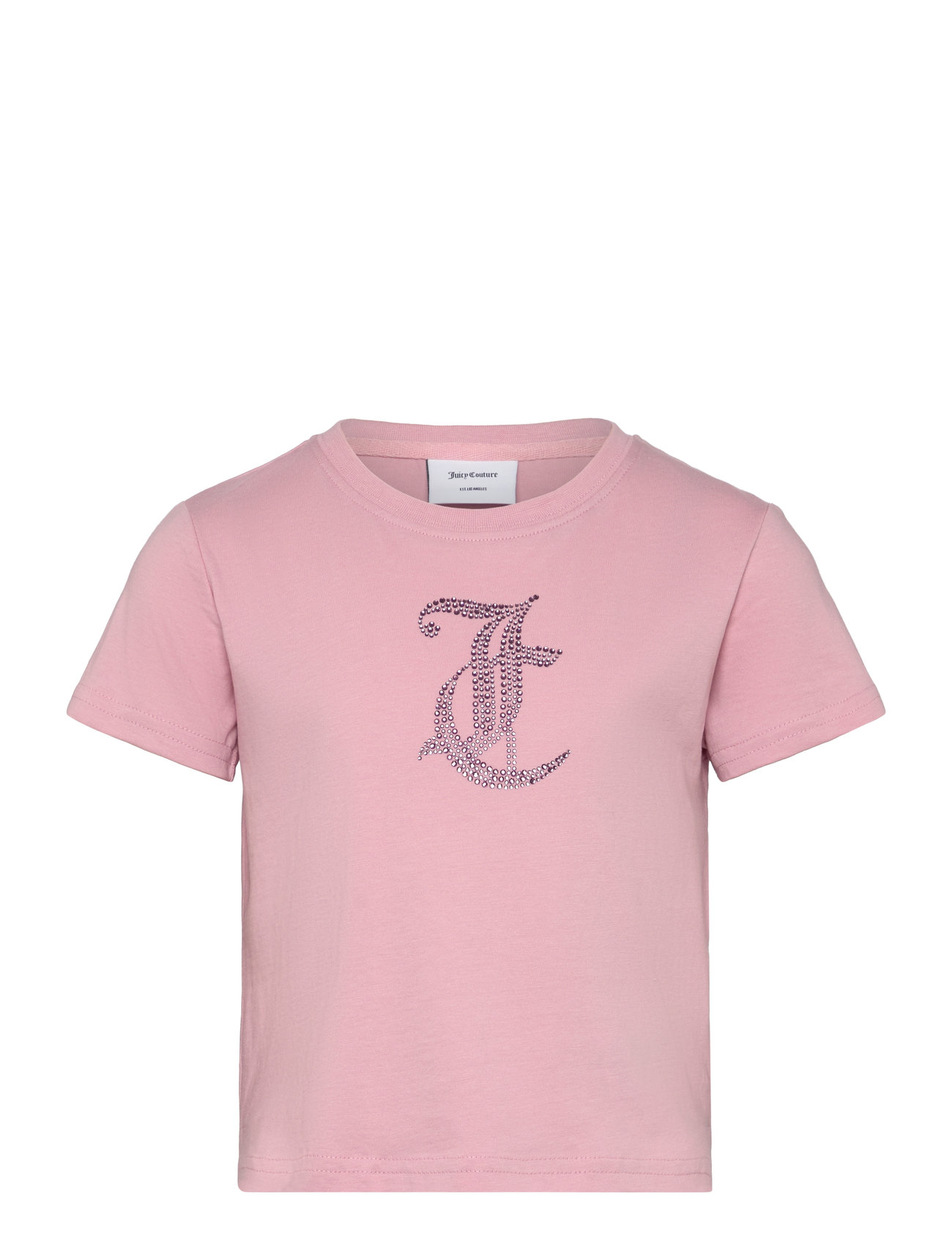 Juicy Couture Tonal Diamante Tee Rosa