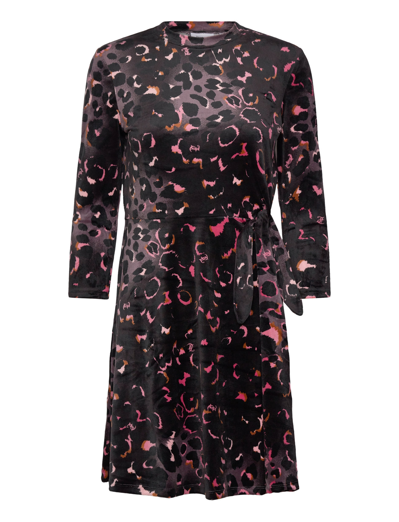 Juicy Couture Juicy Leopard Print Velour Dress Svart