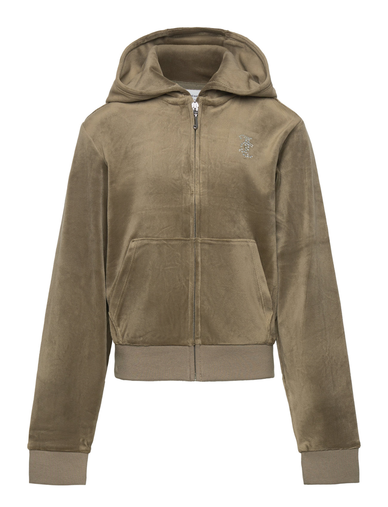 Juicy Couture Jc Diamante Zip Thru Hood Grön