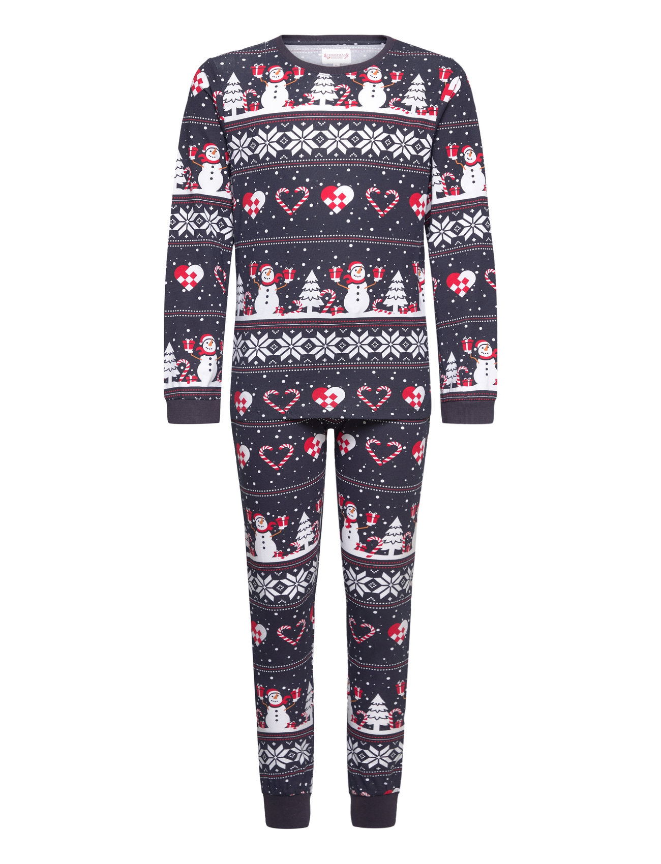 Christmas Heart Pajamas Navy Kids Navy Christmas Sweats