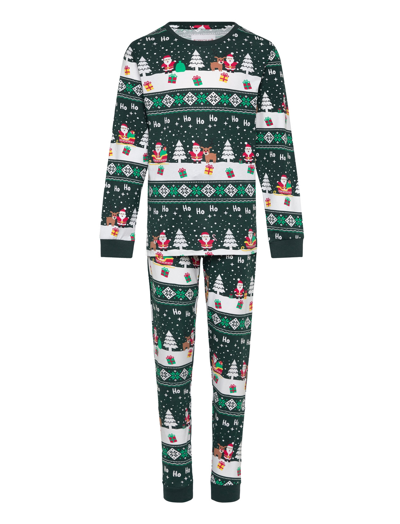 The Jolly Good Pyjamas Kids Green Christmas Sweats