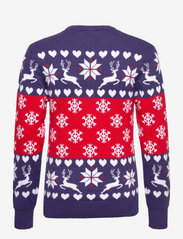 Christmas Sweats - The Scandinavian Sweater - jumpers - blue/red - 2