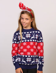 Christmas Sweats - The Scandinavian Sweater - jumpers - blue/red - 0