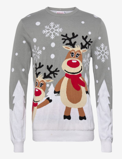 The cute christmas sweater - adījumi ar apaļu kakla izgriezumu - grey