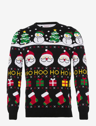 The Happy Christmas Sweater - adījumi ar apaļu kakla izgriezumu - black