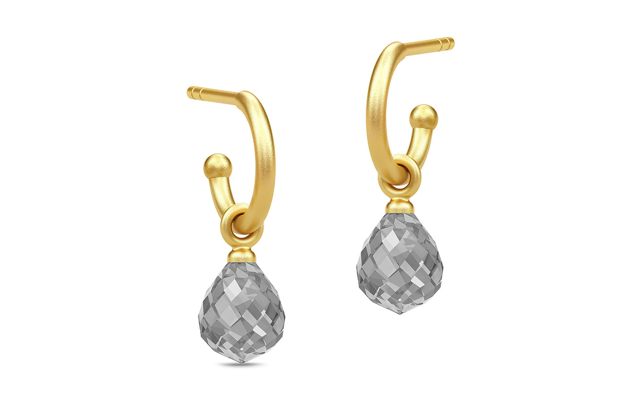 Julie Sandlau Evening Dew Mini Hoops guld grå Smycken Julie Sandlau Evening Dew Mini Hoops guld grå Smycken