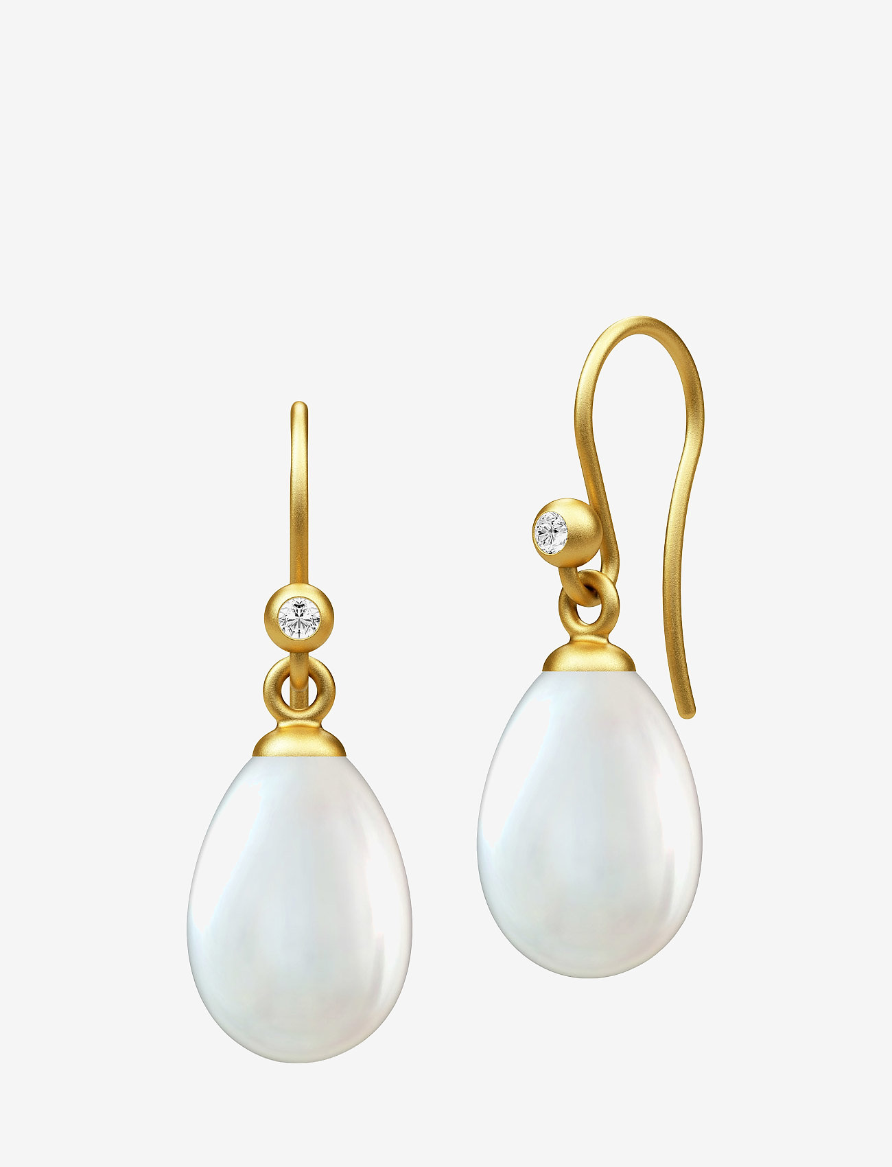 Julie Sandlau - Afrodite earring  - Gold - pearl white - 0