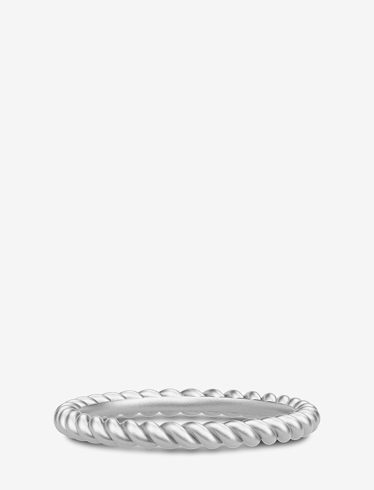 Julie Sandlau - Twisted Ring 52 - Rhodium - sormukset - silver - 0