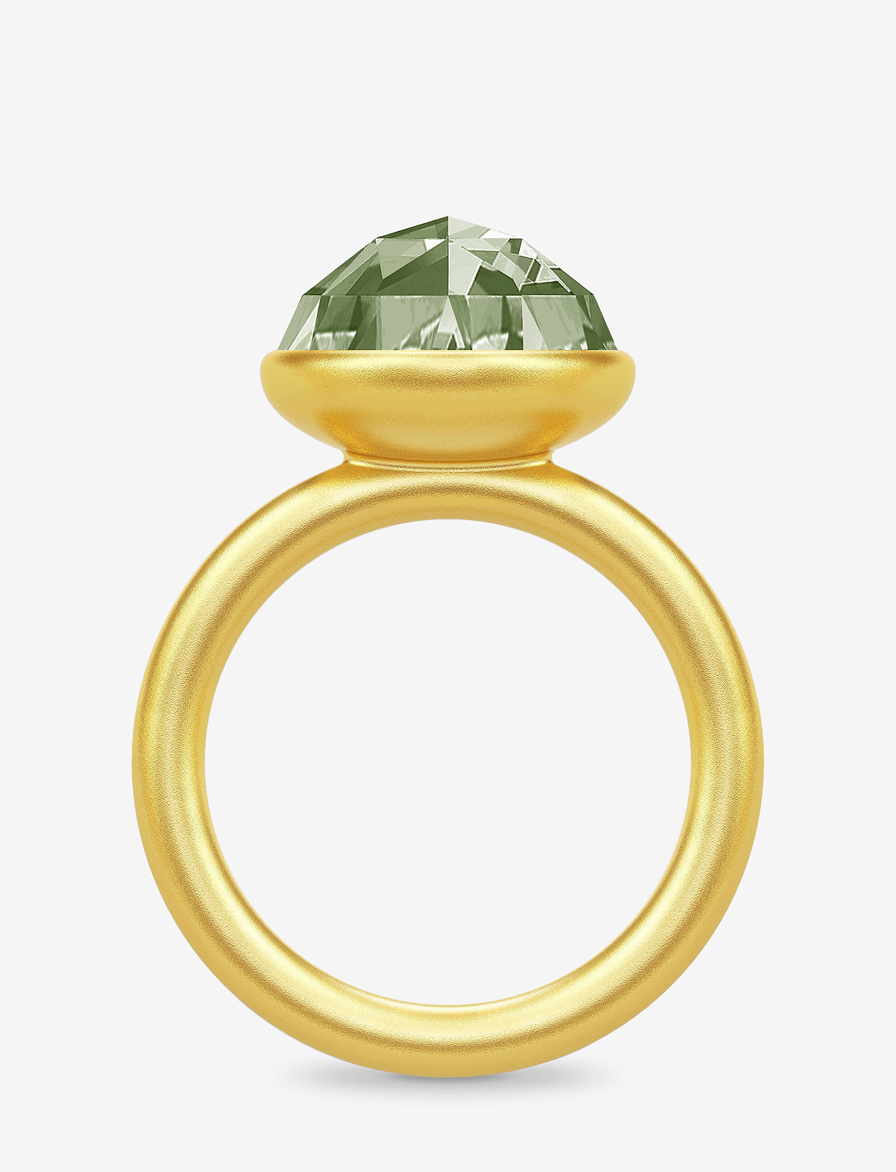 Julie Sandlau - Cocktail Ring - Gold/Dusty Green - sormukset - gold / dusty green - 1