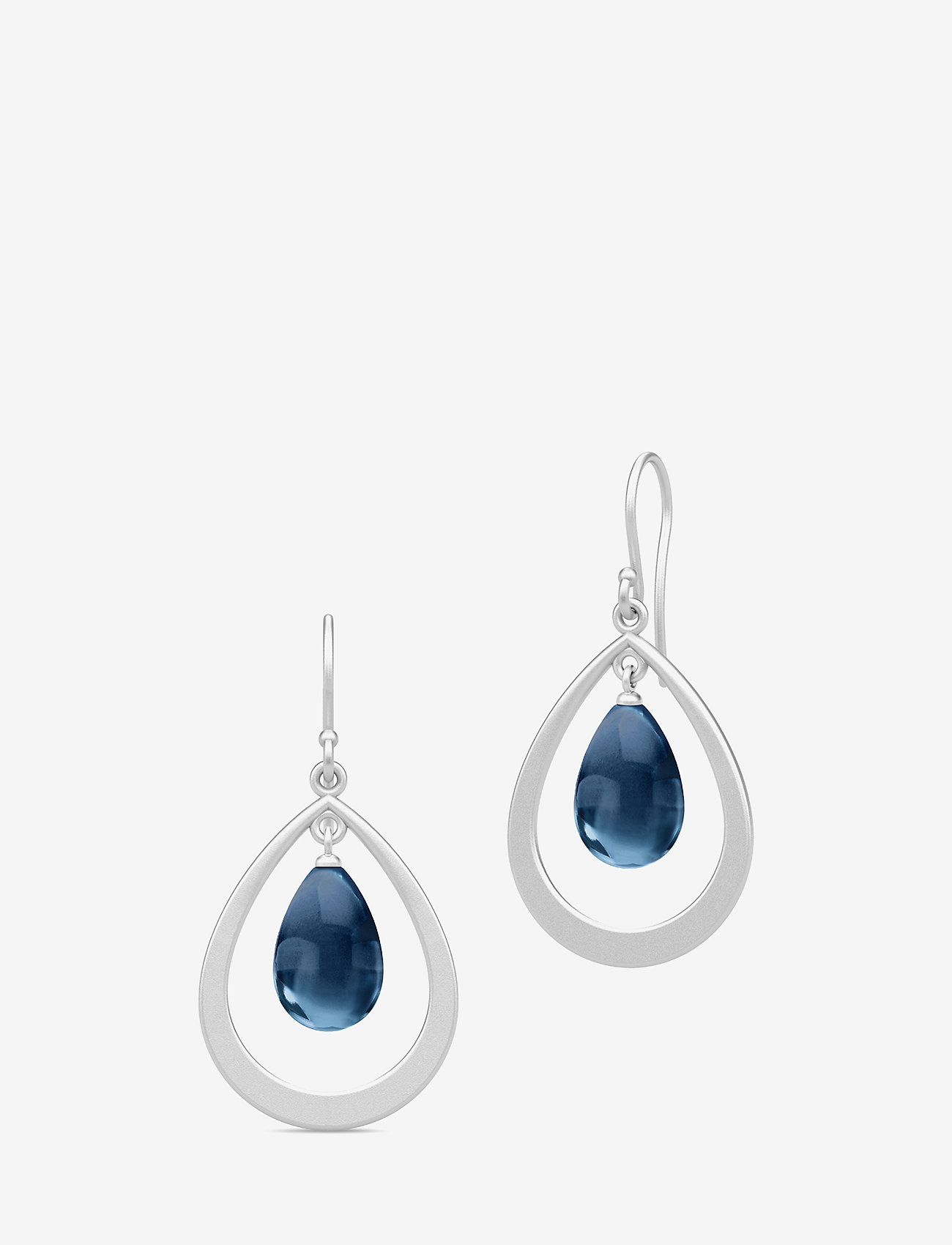 Julie Sandlau Prime Droplet Earrings - Rhodium/sapphir - Pendant | Boozt.com