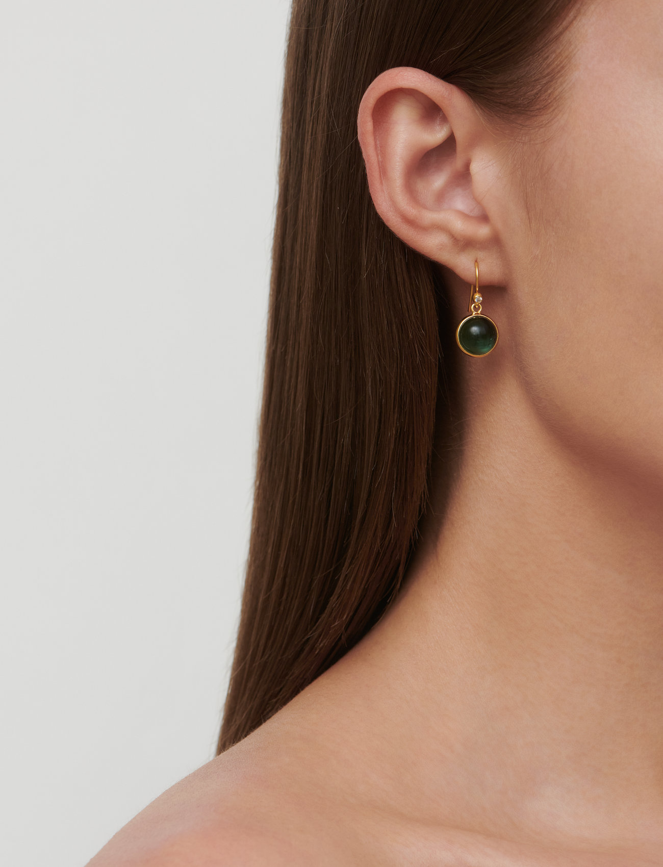 Julie Sandlau Prime Earrings, One Size, Green, Øreringe > Øreringe Med Vedhæng, Dame