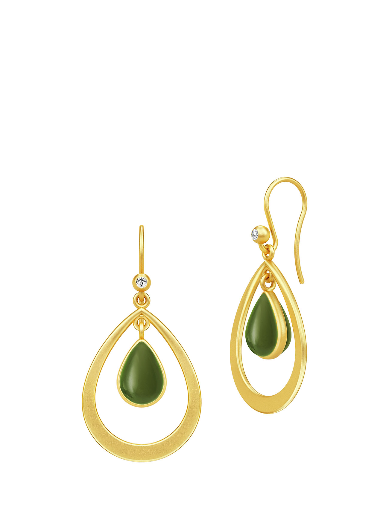 Poetry Droplet Earrings Goldgreen Oorbellen Sieraden Goud Julie Sandlau julie sandlau kopen in de aanbieding Poetry Droplet Earrings Goldgreen Oorbellen Sieraden Goud Julie Sandlau julie sandlau kopen in de aanbieding