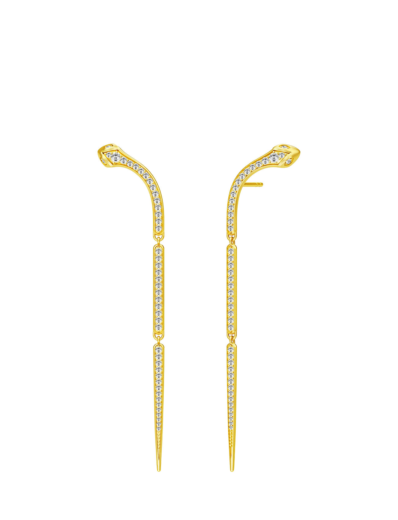 Boa Chandelier Earrings Gold Oorbellen Sieraden Goud Julie Sandlau julie sandlau kopen in de aanbieding