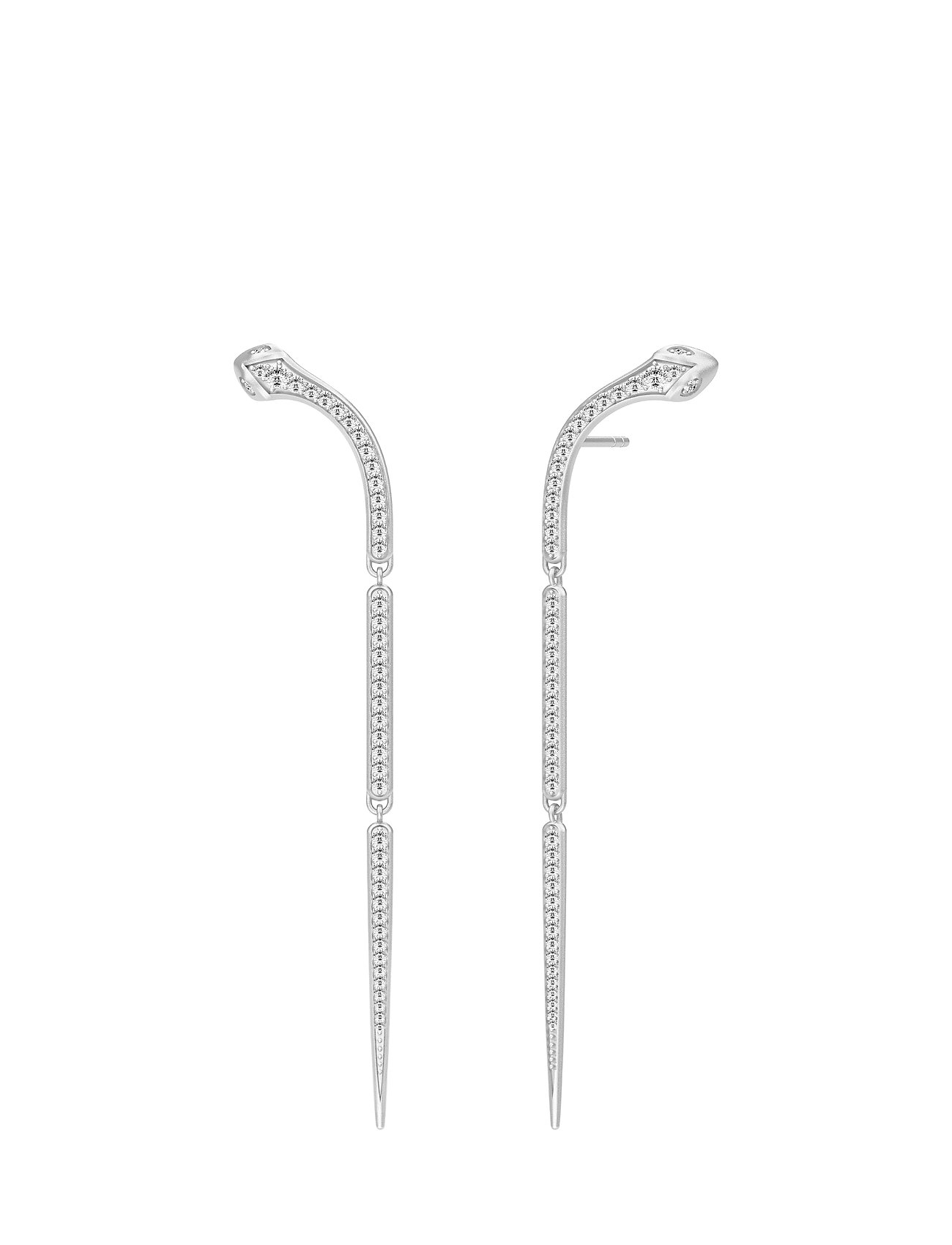 Boa Chandelier Earrings Rhodium Oorbellen Sieraden Zilver Julie Sandlau julie sandlau kopen in de aanbieding