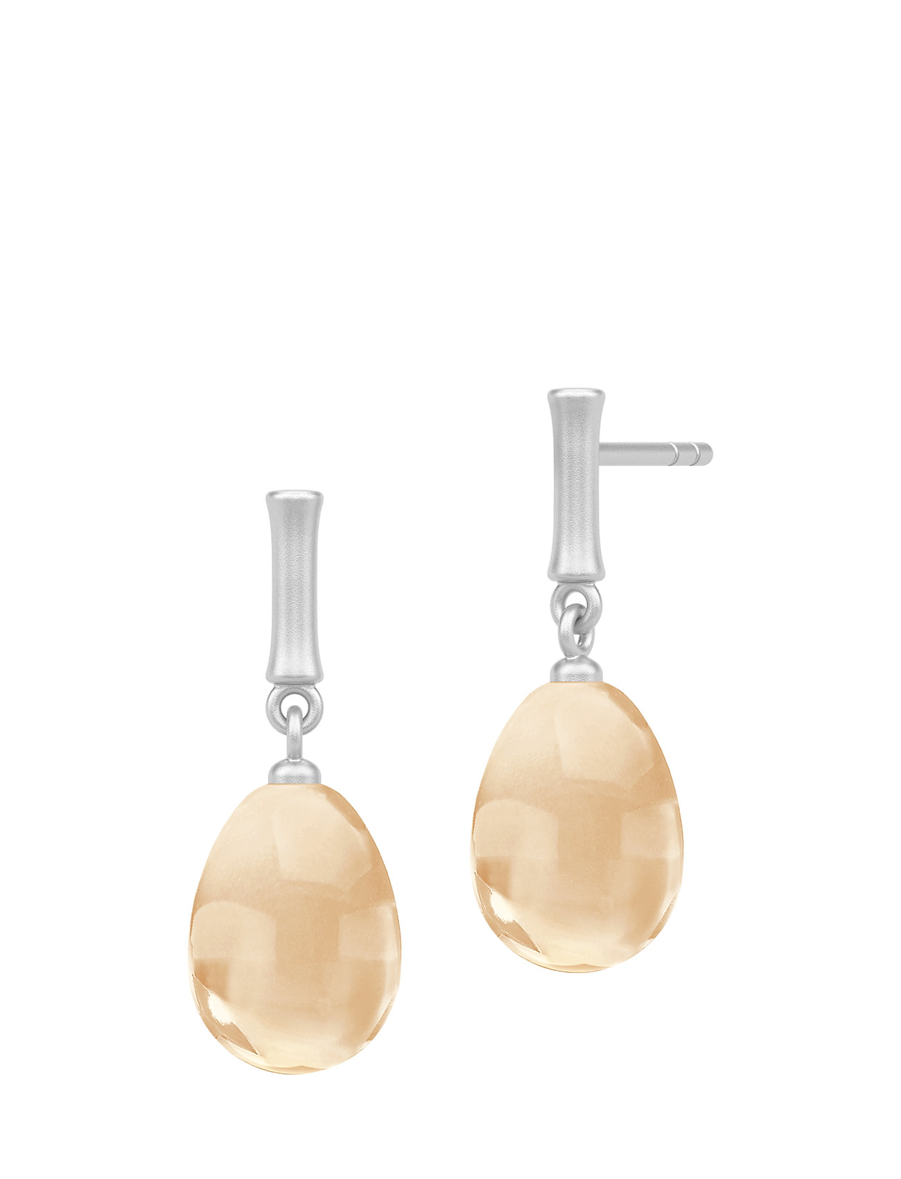 Bamboo Wisdom Earstuds Rhodiumchampagne Oorbellen Sieraden Goud Julie Sandlau julie sandlau kopen in de aanbieding