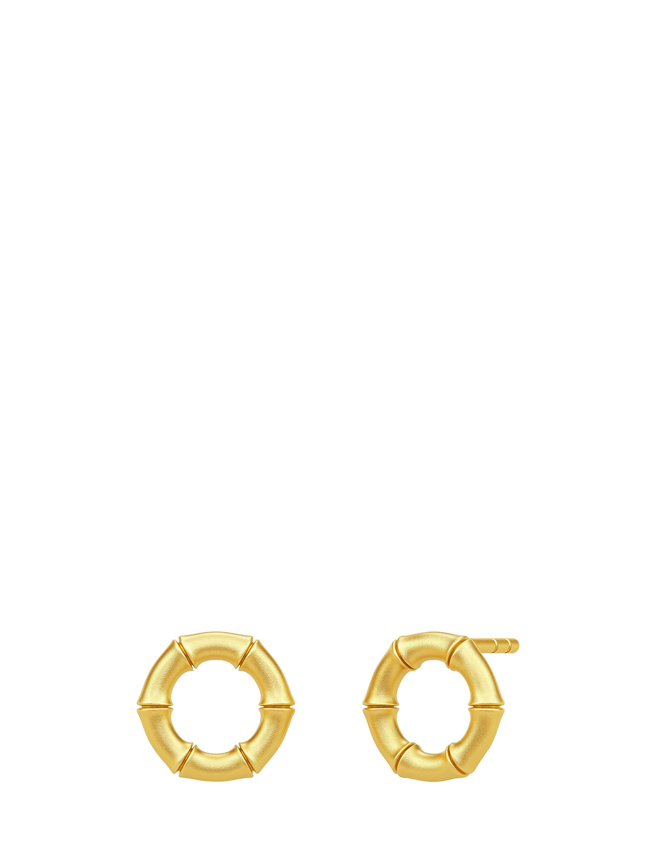 Bamboo Earstuds Gold Oorbellen Sieraden Goud Julie Sandlau julie sandlau kopen in de aanbieding