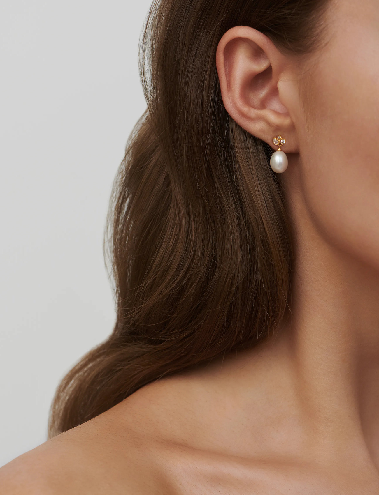 Julie Sandlau Treasure Earrings, One Size, Gold, Øreringe > Øreringe Med Vedhæng, Dame
