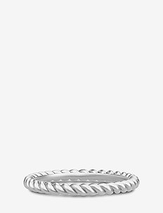 Twisted Ring 52 - Rhodium - gredzeni - silver