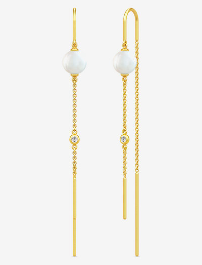 Ariel Earrings - perlenohrringe - gold