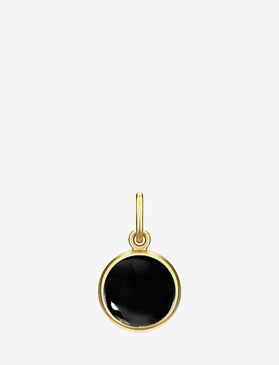 Prime Pendant -Gold/Black Onyx - hängen & berlocker - black