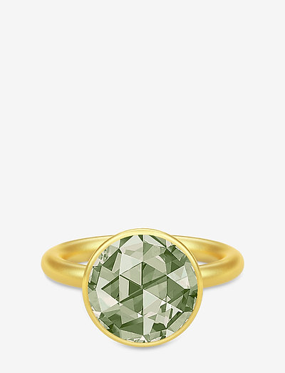 Cocktail Ring - Gold/Dusty Green - bagues - gold / dusty green