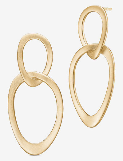 Ava Earrings - hengende øredobber - gold