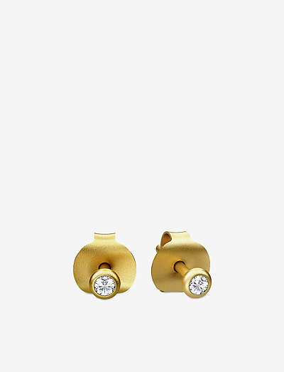 Finesse earring - Gold - nappikorvakorut - gold