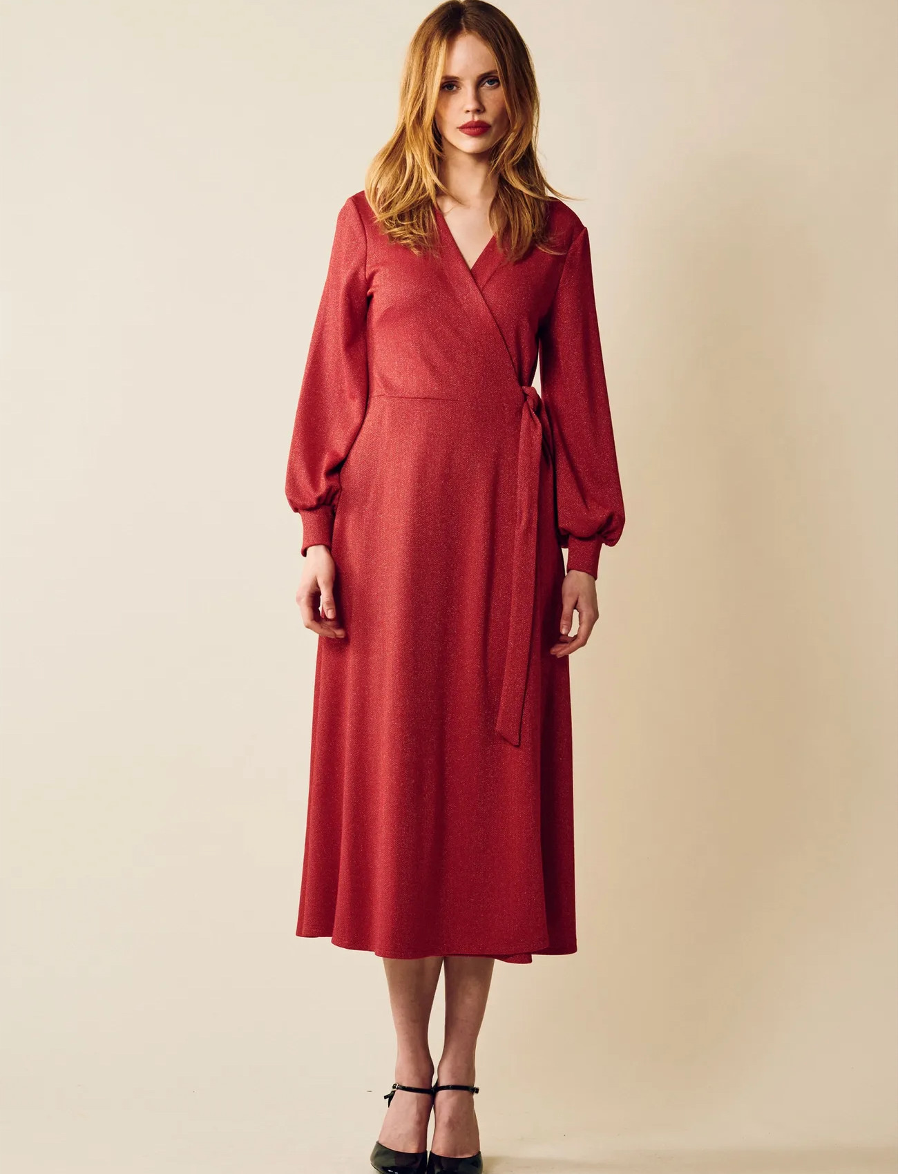 Jumperfabriken Eveline Dress, XS, Red, Kjoler > Knælange Og Midi, Dame