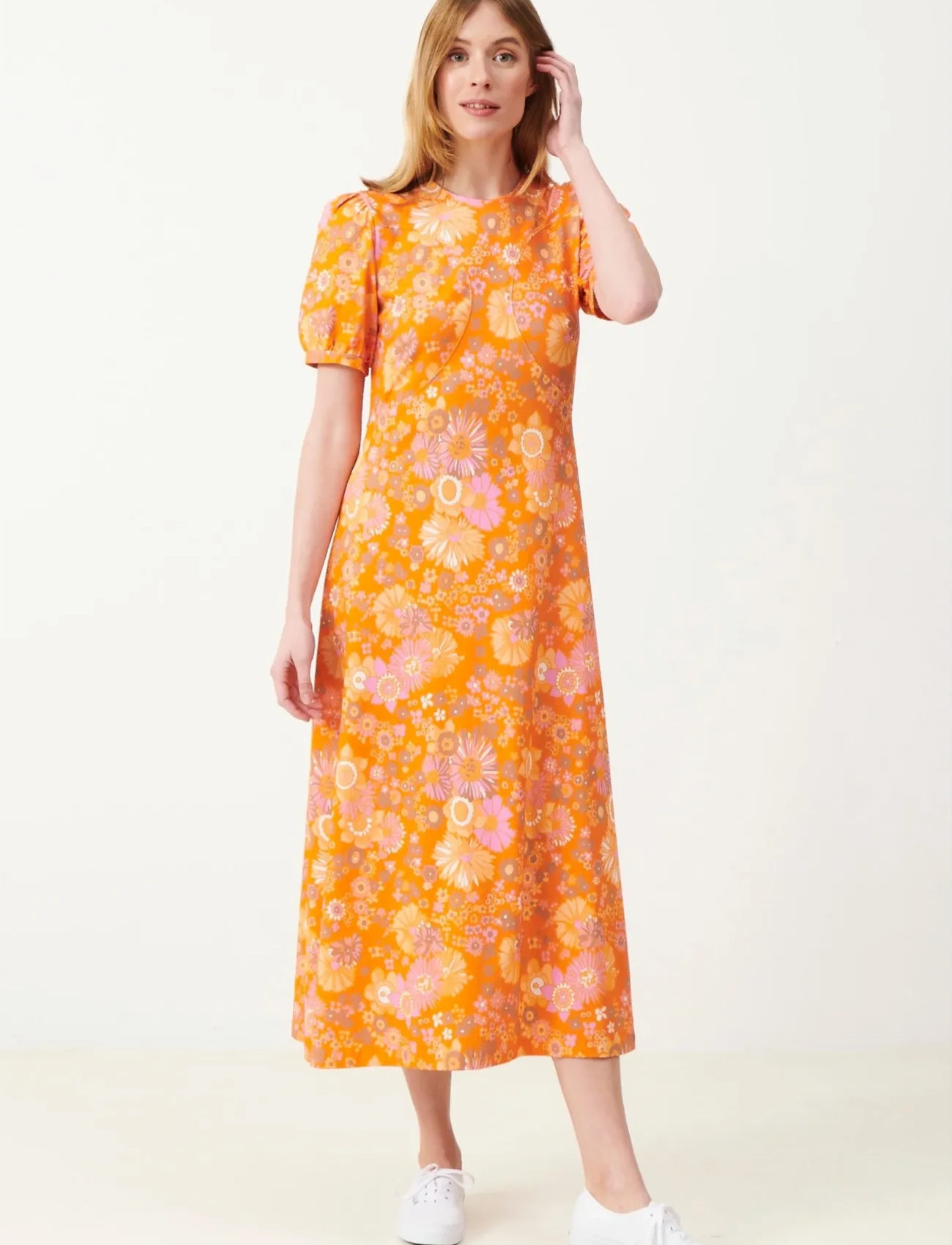Jumperfabriken Philomena Dress, XS, Orange, Kjoler > Maxikjole, Dame
