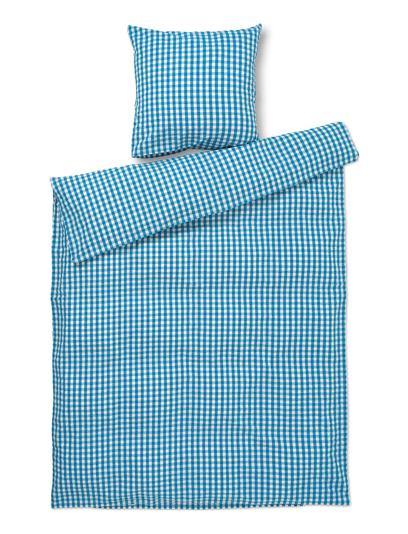 Bæk&Bølge Sengetøj 140X220 Cm Dk Home Textiles Bedtextiles Bed Sets Blue Juna