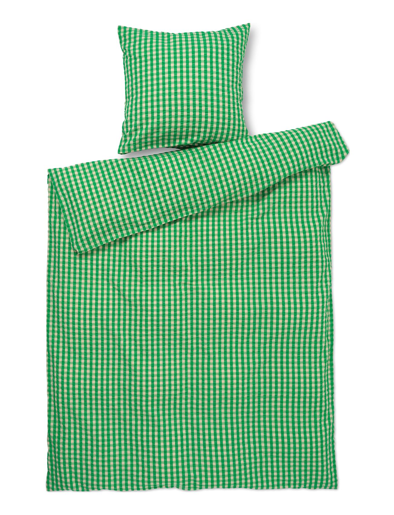 Bæk&Bølge Sengetøj 140X220 Cm Dk Home Textiles Bedtextiles Bed Sets Green Juna