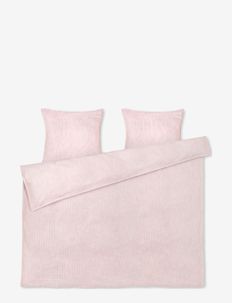 Monochrome Lines Bed linen 220x220 cm SE - gultas veļas komplekti - rose/white