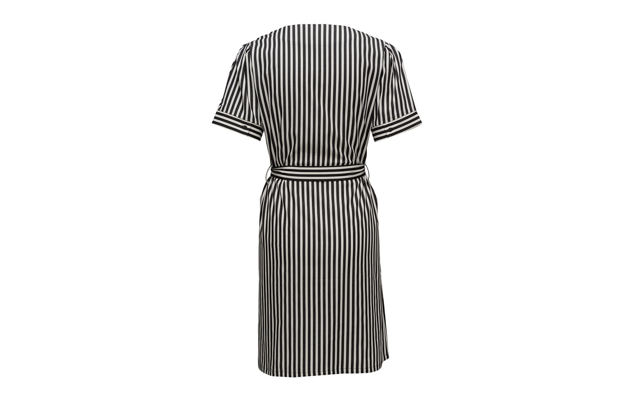 Dress Coton 3 Stripe Just 97 Elastane Black Female Bodil Axw0YqvE