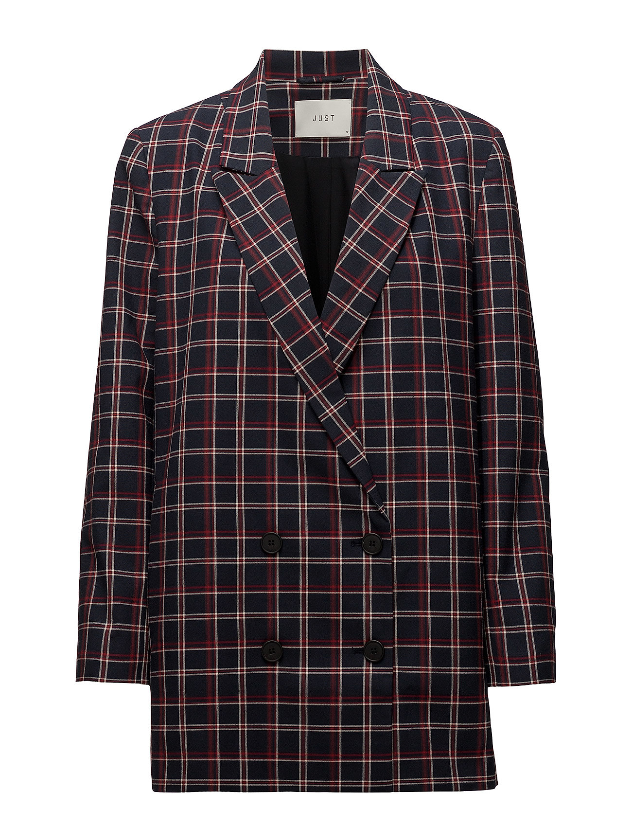 Holmes Check Blazer Colbert Blauw Just Female just female kopen in de aanbieding