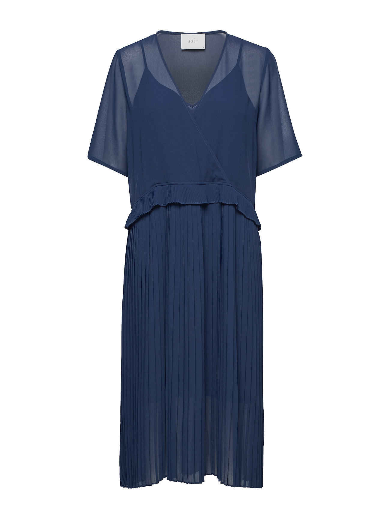 Jose Dress Jurk Knielengte Blauw Just Female just female kopen in de aanbieding Jose Dress Jurk Knielengte Blauw Just Female just female kopen in de aanbieding
