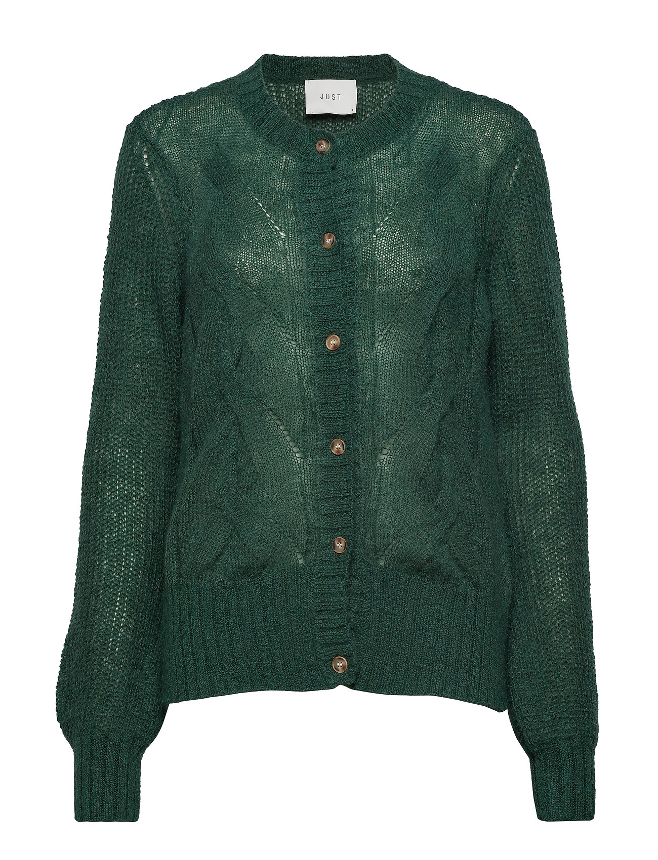 Kasper Cardigan Gebreide Trui Groen Just Female just female kopen in de aanbieding