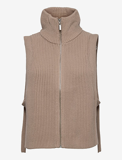 Gorm zip vest - down- & padded jackets - taupe