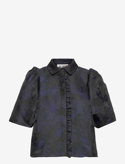 Kelli shirt - kortermede bluser - black blue art